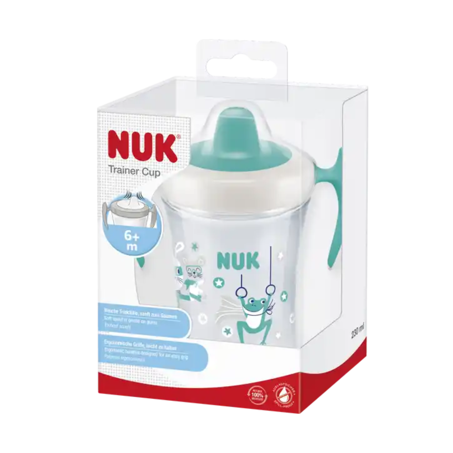 Cana cu cioc Trainer Evolution, Verde, 6 luni+, 230 ml, Nuk