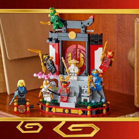 Model pentru etalare cu personaje ninja la a 15-a aniversare, 14 ani+, 71866, 447 piese, Lego Ninjago 754971