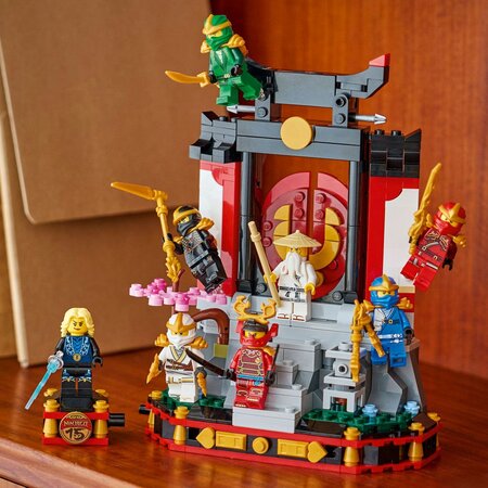 Model pentru etalare cu personaje ninja la a 15-a aniversare, 14 ani+, 71866, 447 piese, Lego Ninjago 754966