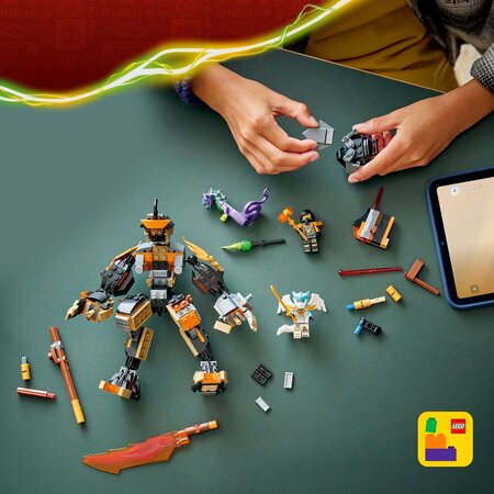Robotul de misiune al lui Cole si dragonul Zane, 7 ani+, 71854, 364 piese, Lego Ninjago 754986