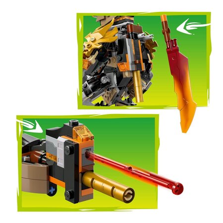 Robotul de misiune al lui Cole si dragonul Zane, 7 ani+, 71854, 364 piese, Lego Ninjago 754987