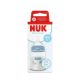 Biberon cu termocontrol si tetina din silicon flux S First Choice, 0 luni+, 150 ml, Nuk 754997