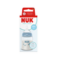 Biberon cu termocontrol si tetina din silicon flux S First Choice, 0 luni+, 150 ml, Nuk 754997