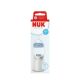 Biberon cu termocontrol si tetina din silicon flux M First Choice, 3 luni+, 300 ml, Nuk 755004