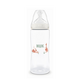 Biberon cu termocontrol si tetina din silicon flux XL First Choice, 6 luni+, 360 ml, Nuk 755007