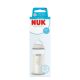 Biberon cu termocontrol si tetina din silicon flux M First Choice, 3 luni+, 240 ml, Nuk 755011