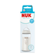 Biberon cu termocontrol si tetina din silicon flux M First Choice, 3 luni+, 240 ml, Nuk 755011