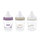 Biberon cu tetina din silicon flux S Perfect Match, diverse culori, 0 luni+, 150 ml, Nuk 755061