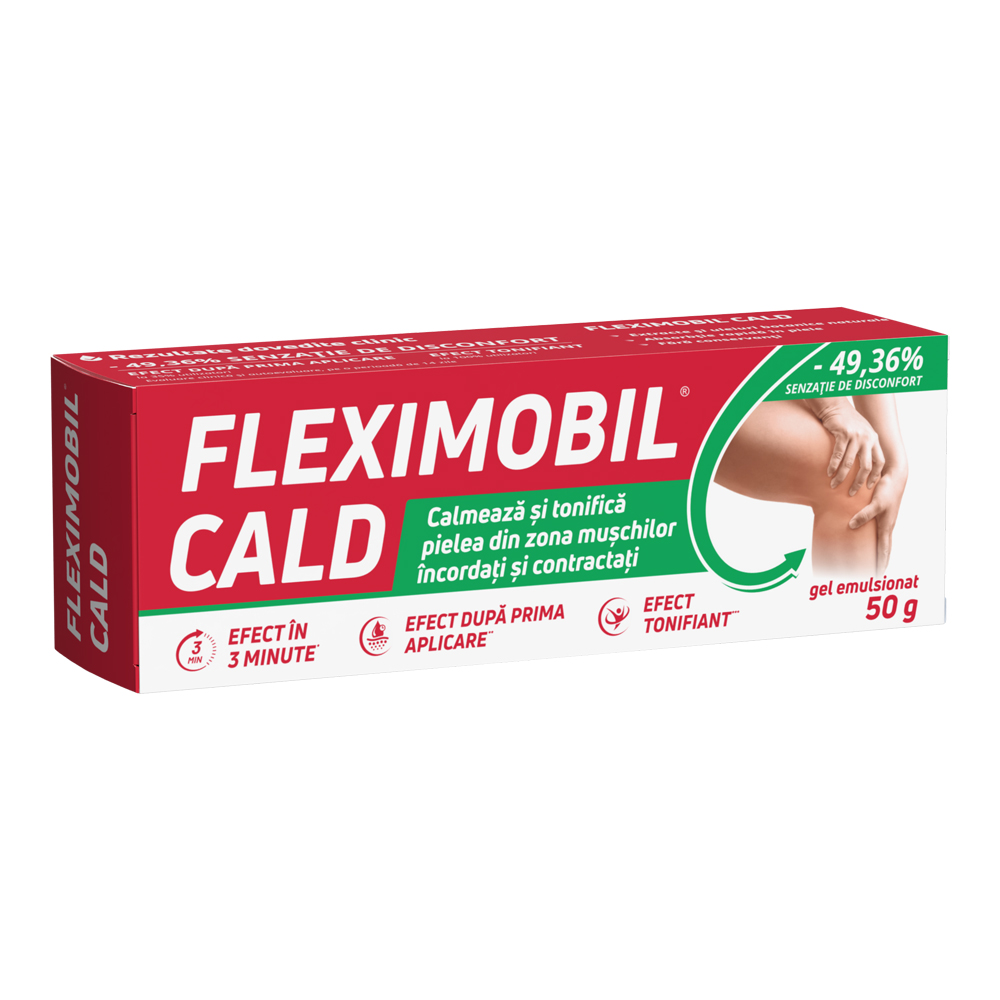 Gel emulsionat Fleximobil Cald, 50 g, Fiterman Pharma
