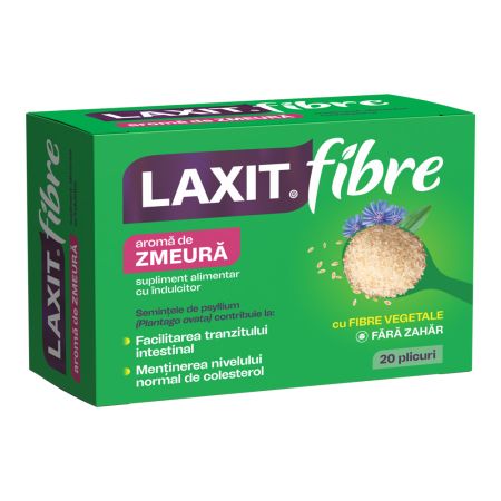 Laxit Fibre, Zmeura, 20 plicuri, Fiterman Pharma