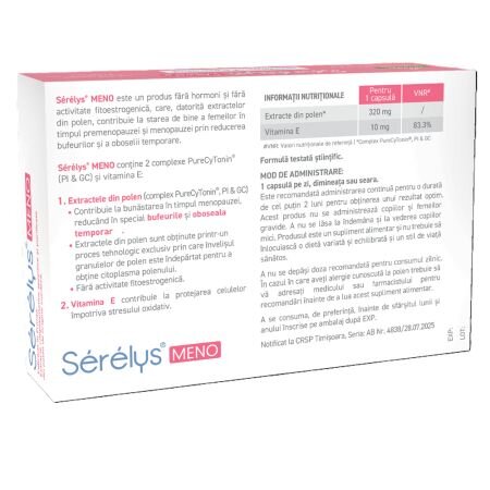 Serelys Meno, 30 capsule, Upsa 755169