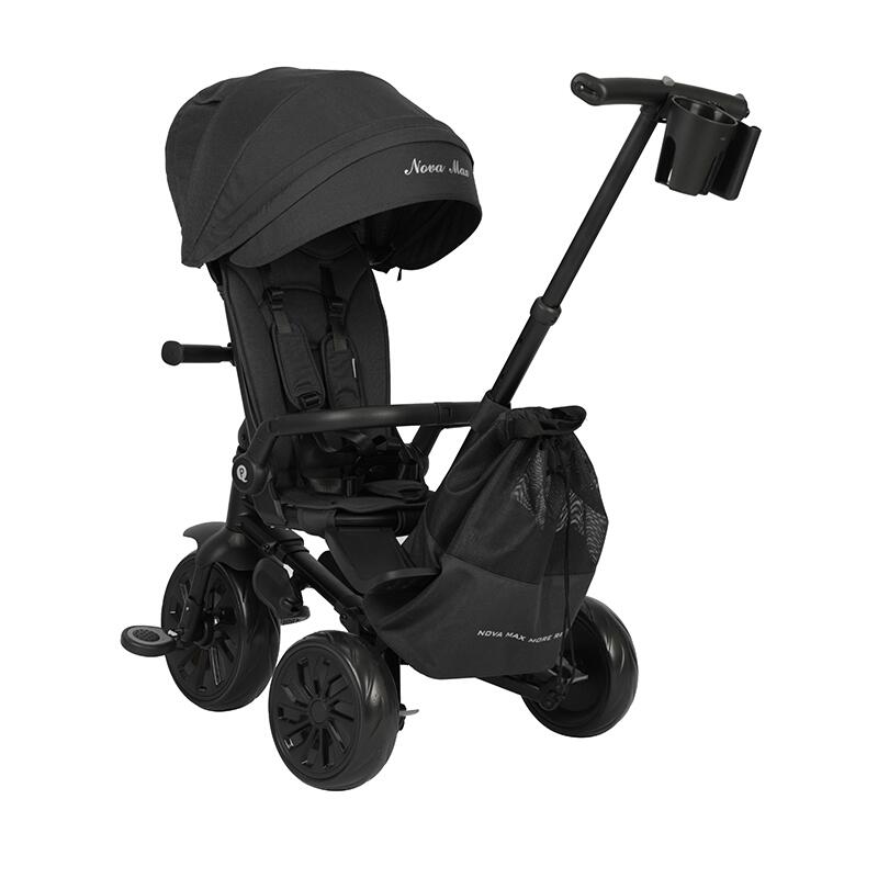 Tricicleta ultrapliabila Nova Max, Negru, 10 luni - 6 ani, Qplay