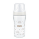 Biberon din sticla cu tetina din silicon flux M Perfect Match, 3 luni+, 230 ml, Nuk 755204