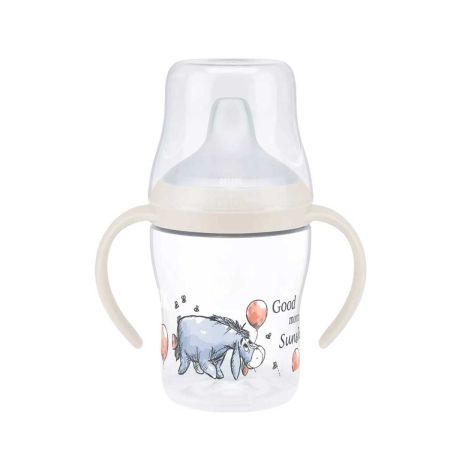 Biberon de tranzitie cu toarte Perfect Match, Aiurel, 6 luni+, 150 ml, Nuk 755250