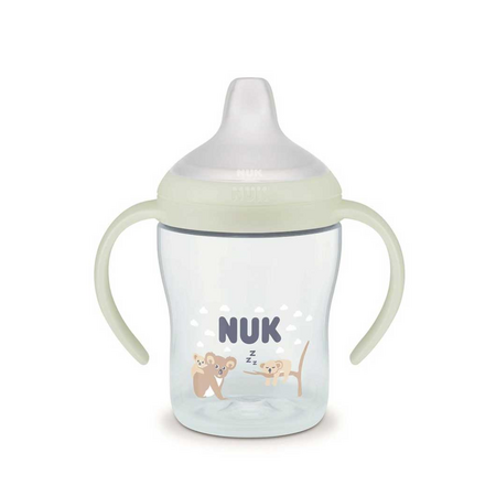 Biberon cu tetina de invatare si toarte fluorescente Perfect Match, Koala, 6 luni+, 150 ml, Nuk 755252