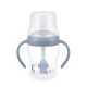 Cana de tranzitie cu toarte si pai Perfect Match, Albastru, 8 luni+, 150 ml, Nuk 755256