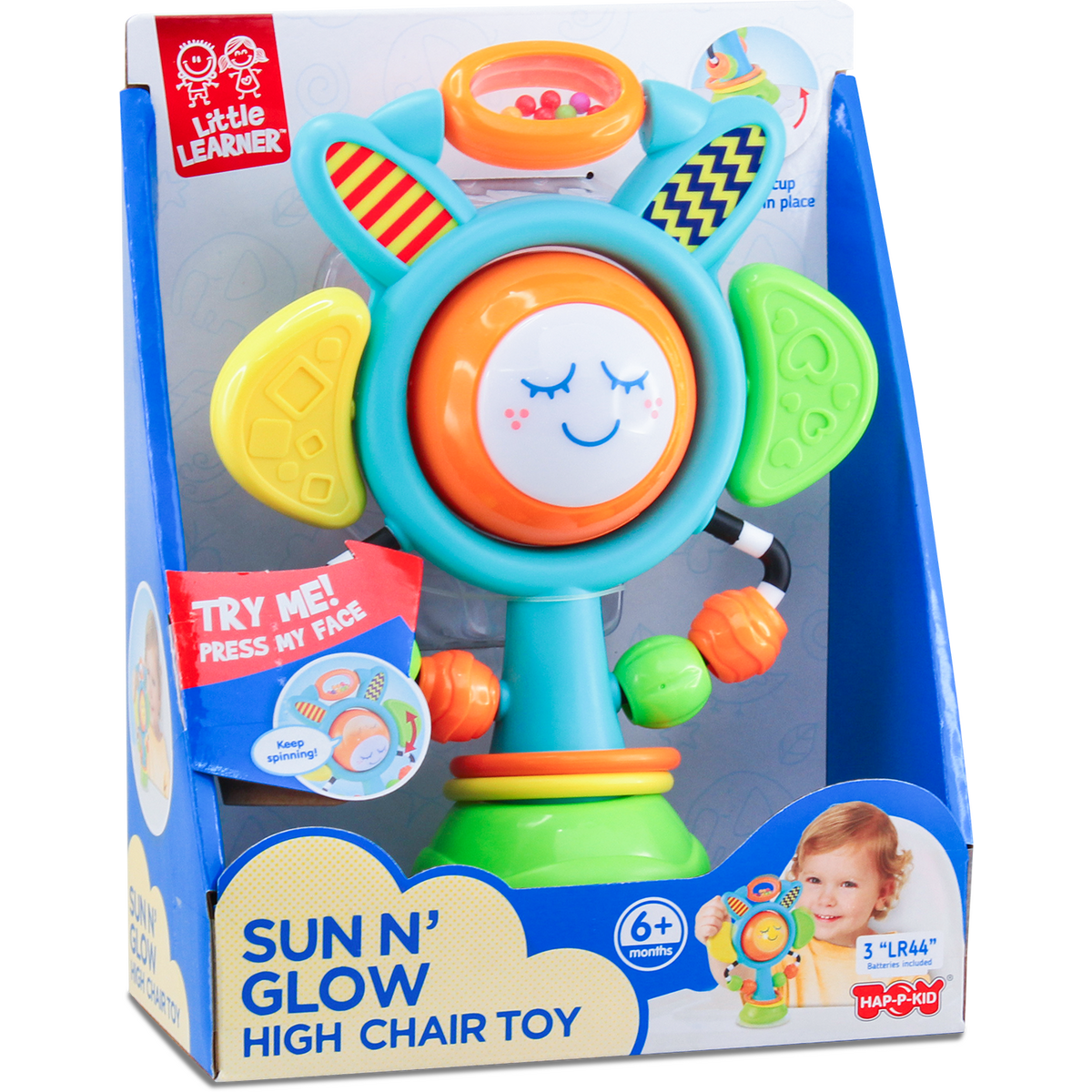 Jucarie interactiva cu ventuza, Floarea soarelui, 6 luni+, Little Learner