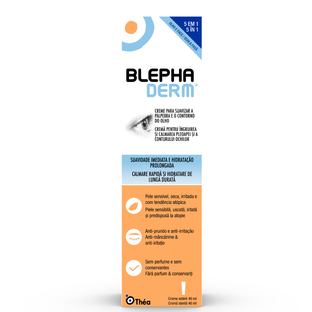 Crema pentru pleoape si ochi Blephaderm, 40 ml, Thea