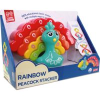 Jucarie de stivuit, Paun colorat, 12 luni+, Little Learner