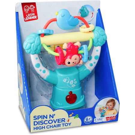 Jucarie interactiva cu ventuza, Invarte si descopera, 6 luni+, Little Learner