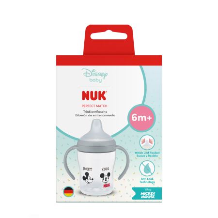 Biberon cu toarte Perfect Match, Mickey, 6 luni+, 150 ml, Nuk