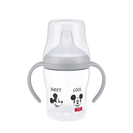 Biberon cu toarte si tetina de invatare Perfect Match, Mickey, 6 luni+, 150 ml, Nuk 755331