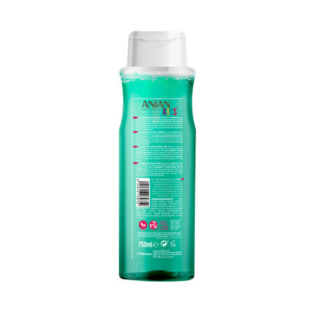 Gel de dus pentru copii Kids, +3 ani, 750 ml, Anian 755335