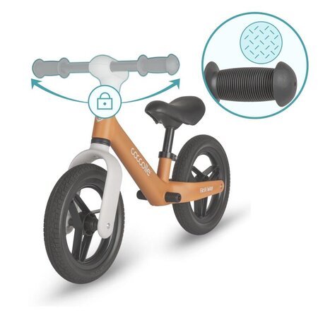 Bicicleta fara pedale First Way, Cookie Beige, 2 ani+, Coccolle 755462
