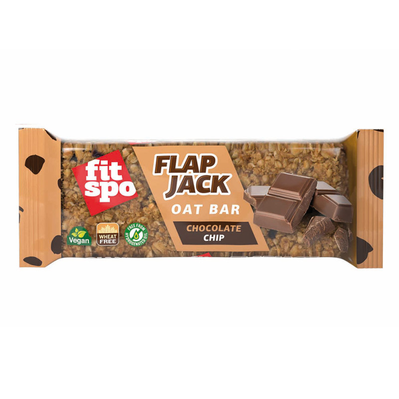 Baton de Ovaz Flapjack, Choco Chip, 80 g, FitSpo