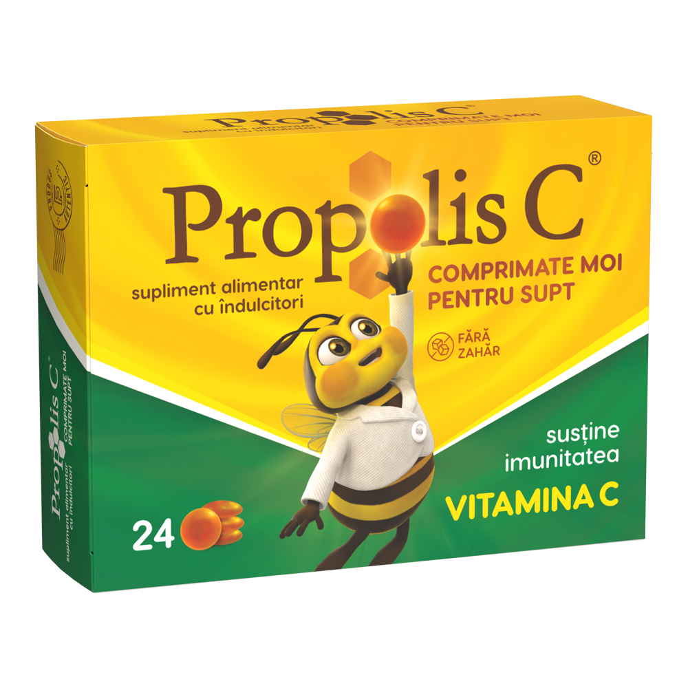 Propolis C, 24 comprimate moi, Fiterman Pharma