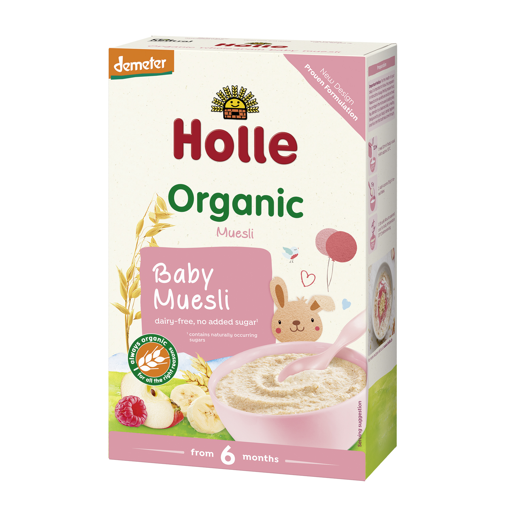 Musli Organic, +6 luni, 250 g, Holle Baby Food