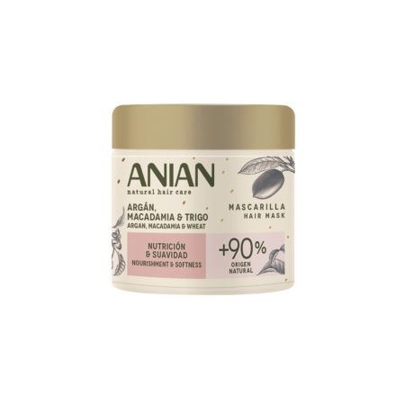 Masca pentru par uscat si deteriorat Argan & Macadamia, 350 ml, Anian