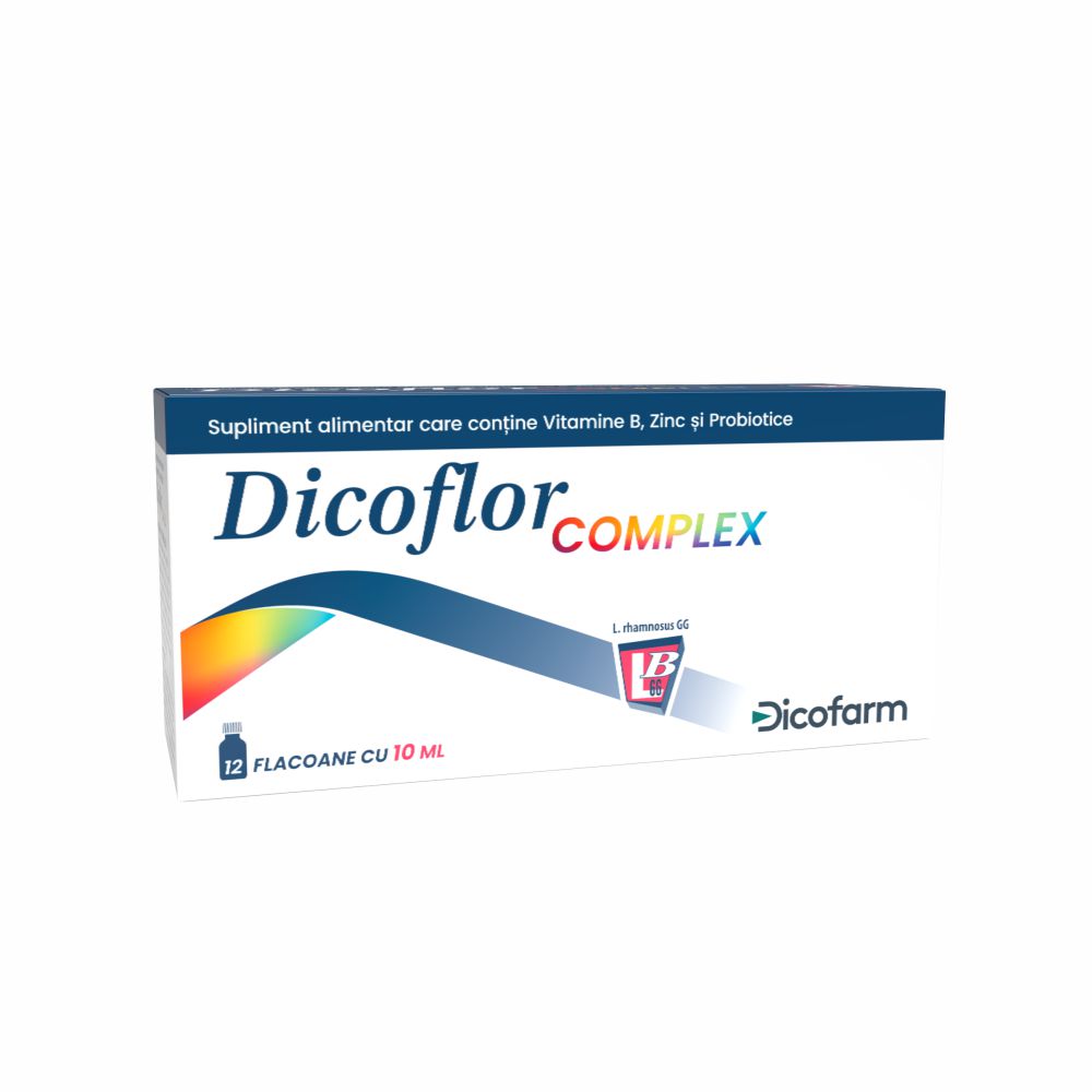 Dicoflor Complex, 12 flacoane x 10 ml, Dicofarm