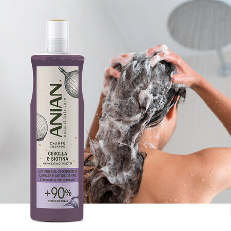 Sampon pentru par fragil, cu tendinta de cadere Onion & Biotin, 400 ml, Anian 755524