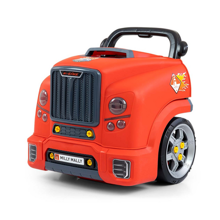 Jucarie educativa STEM Motor auto demontabil N-Gine, Red, 3 ani+, Milly Mally 755549