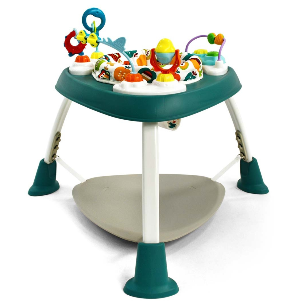 Jumper si Centru de Activitati 360°, Bounzee Green, 6 luni+, Milly Mally