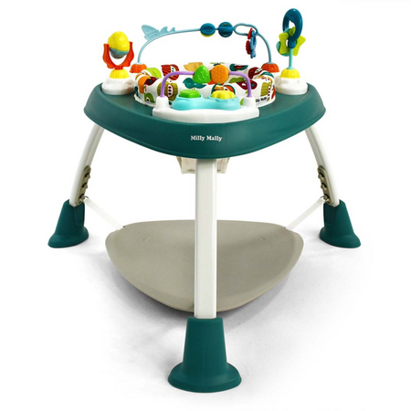 Jumper si Centru de Activitati 360°, Bounzee Green, 6 luni+, Milly Mally 755569