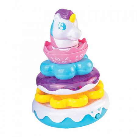 Jucarie interactiva de stivuit, Unicorn, 12 luni+, Little Learner 755715