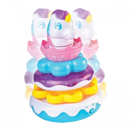 Jucarie interactiva de stivuit, Unicorn, 12 luni+, Little Learner 755714