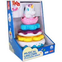Jucarie interactiva de stivuit, Unicorn, 12 luni+, Little Learner