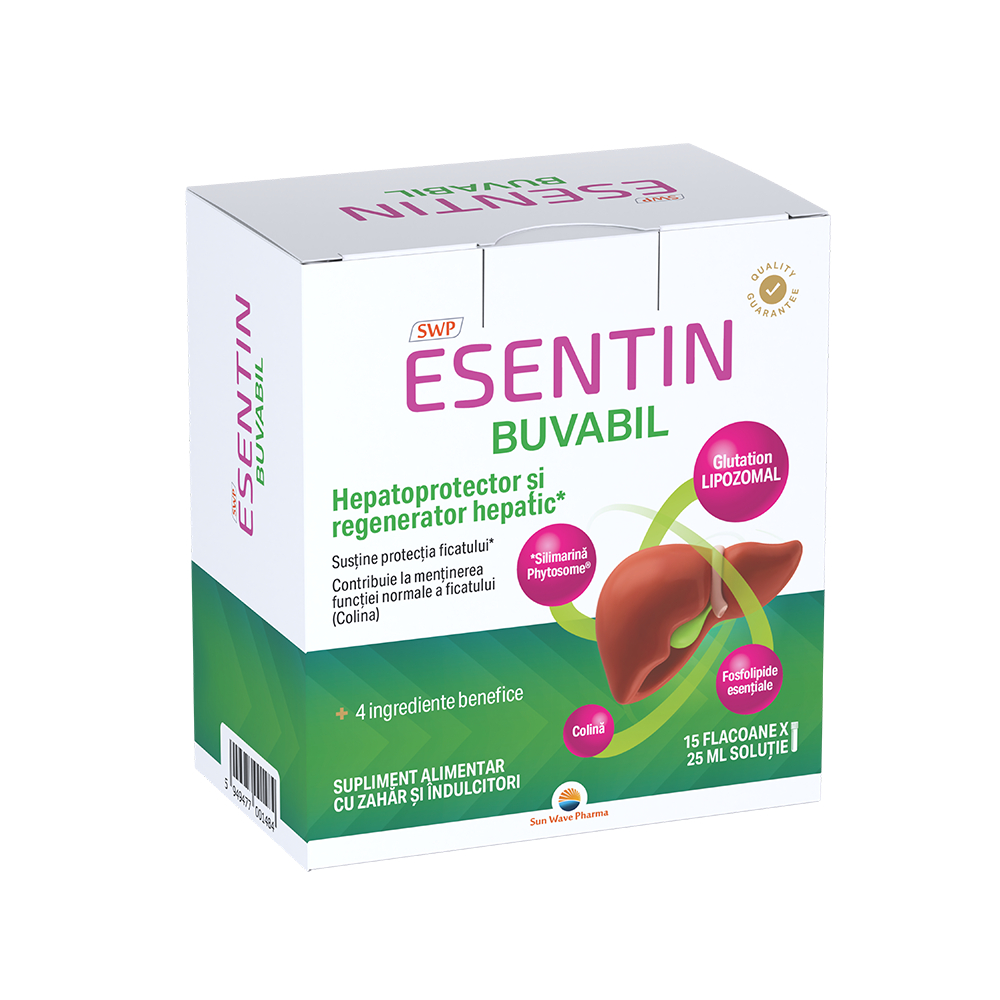 Esentin Buvabil, 15 fiole x 25 ml, Sun Wave Pharma