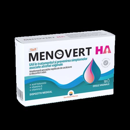 Ovule vaginale Menovert Ha, 10 ovule, Sun Wave Pharma