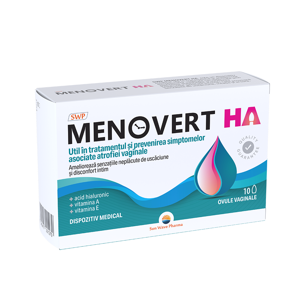 Ovule vaginale Menovert Ha, 10 ovule, Sun Wave Pharma