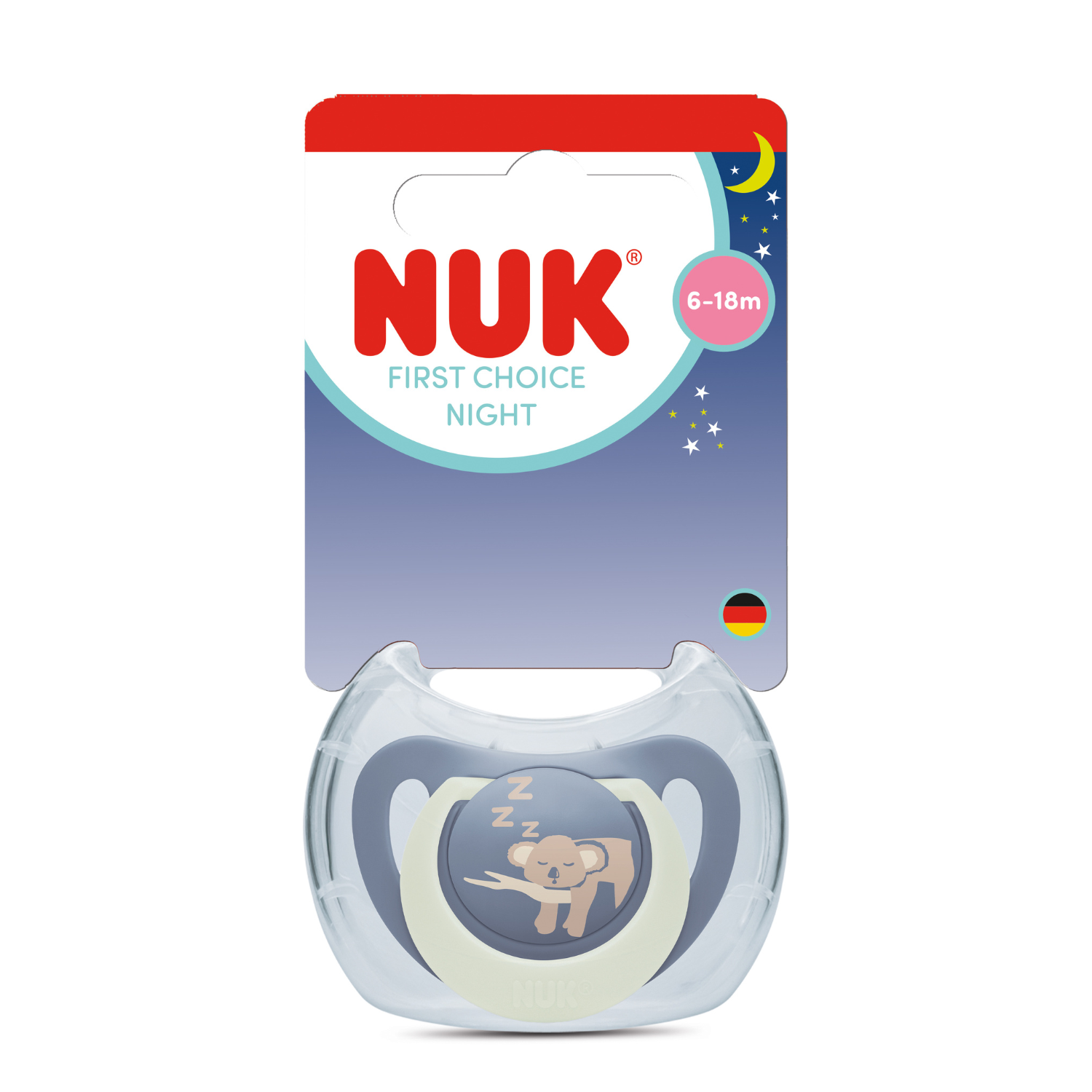 Suzeta First Choice Night, Koala, 6-18 luni, 1 bucata, Nuk