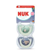 Set suzete First Choice Night, Hippo/Koala, 6-18 luni, 2 bucati, Nuk