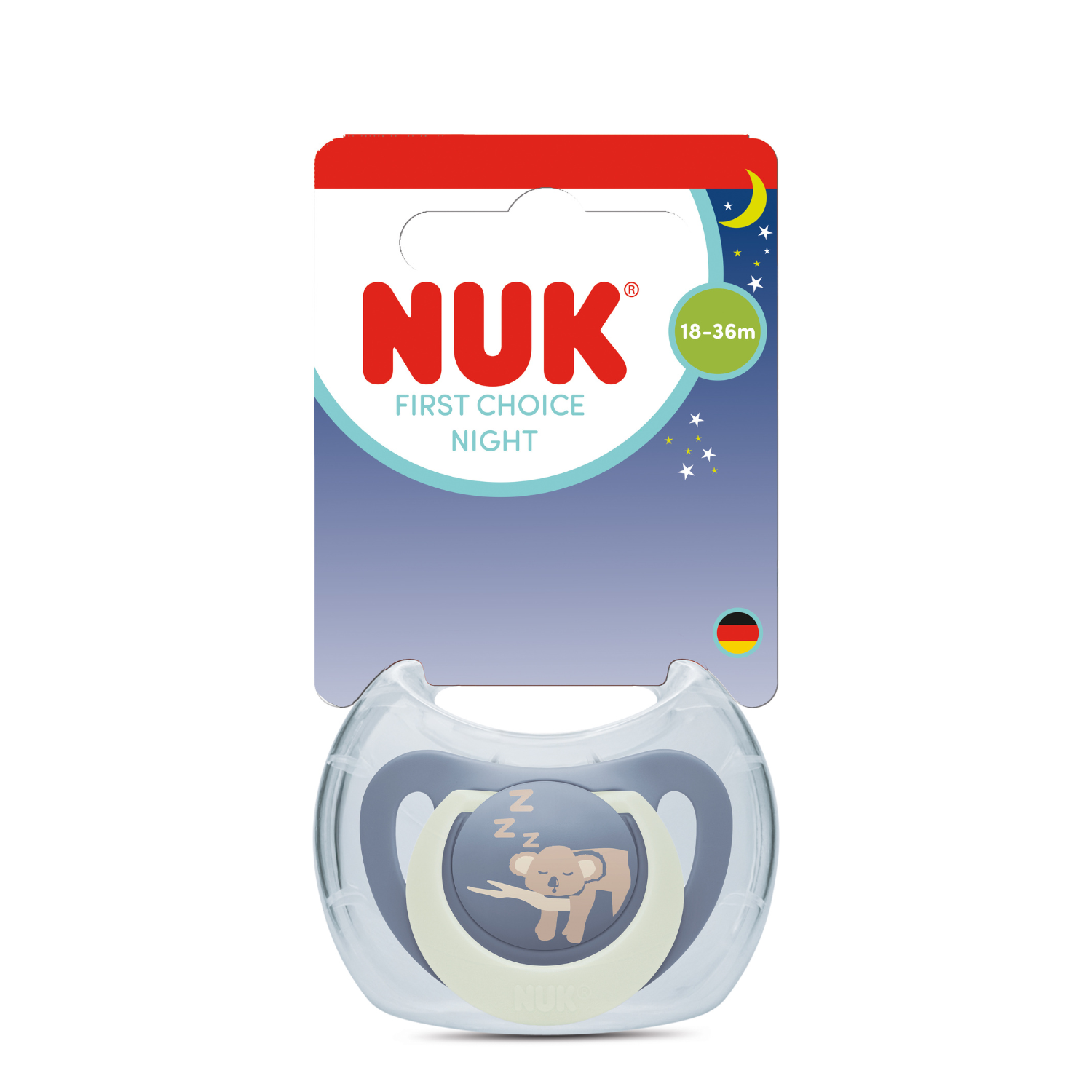 Suzeta First Choice Night, Koala, 18-36 luni, 1 bucata, Nuk