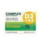 Complex multivitaminic D3+K2, 40 tablete, K-UBIK Pharma 755905