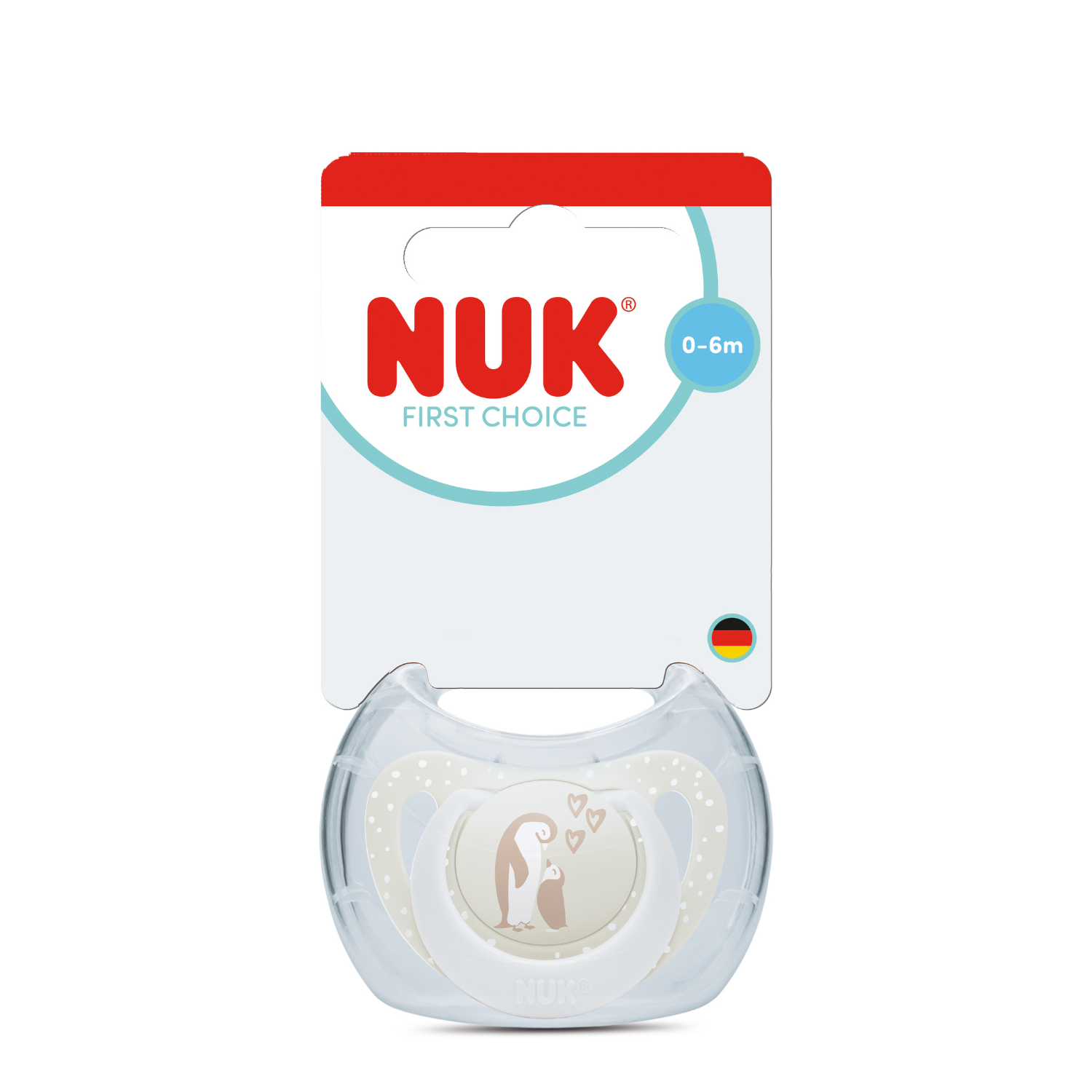 Suzeta First Choice, Pinguin, 0-6 luni, 1 bucata, Nuk