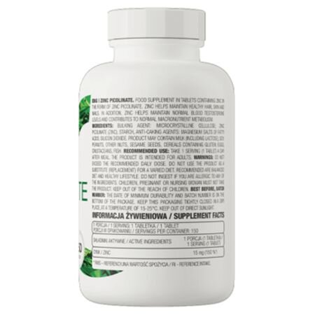 Picolinat de zinc, 150 tablete, OstroVit 755921