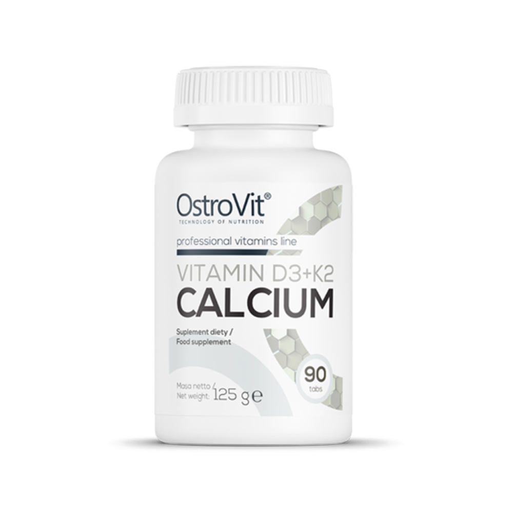 Calciu + Vitamina D3 + K2, 90 tablete, OstroVit
